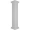 Ekena Millwork 8"W x 48"H Plain Newel Post with Peaked Capital & Base Trim (Installation kit included) NWL08X48PLP0B0 - alternate 7